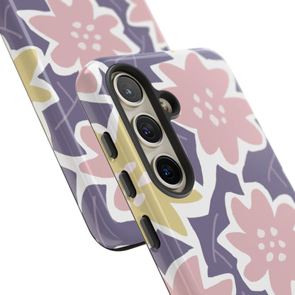 Purple Happy Flower - Protective Phone Case