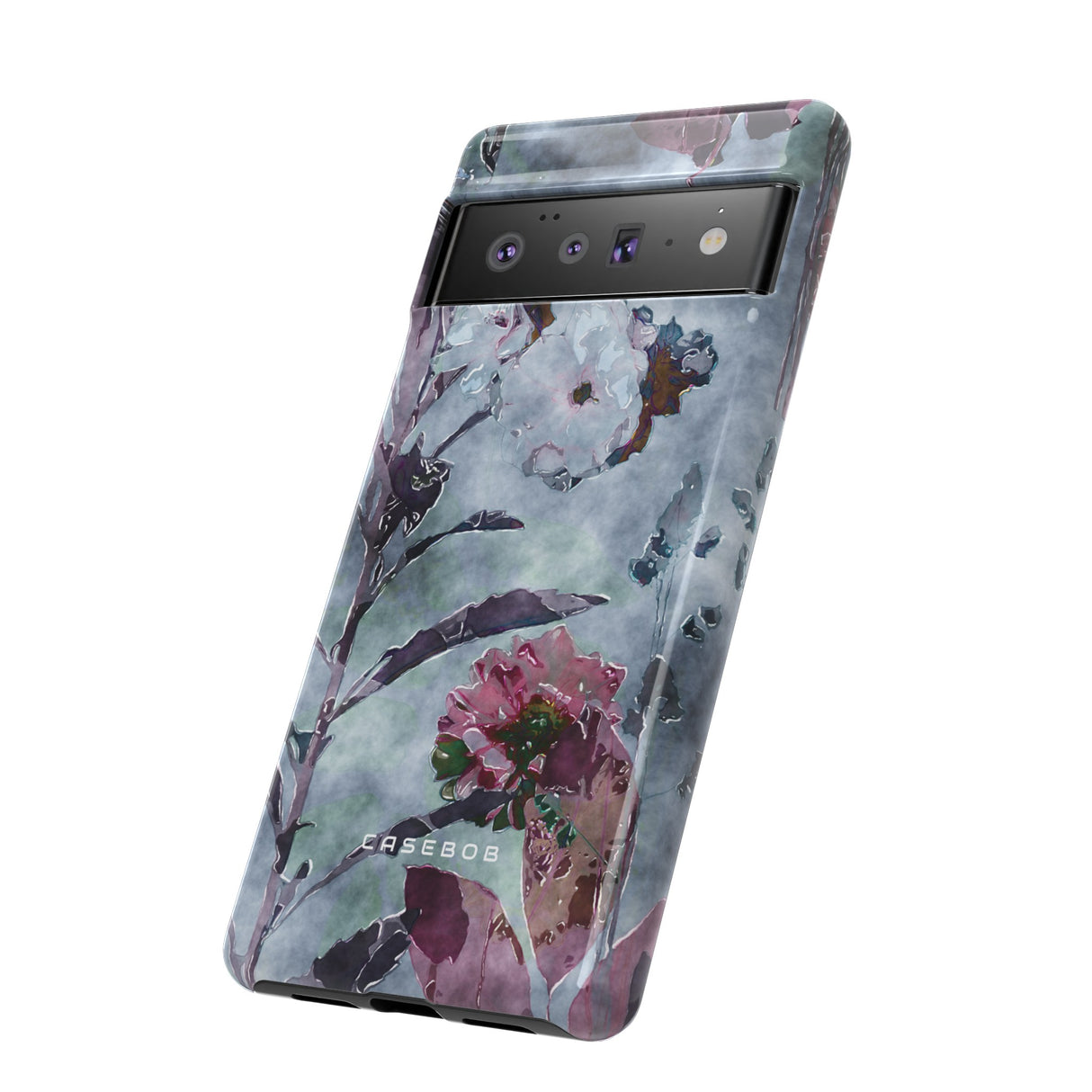 Monochrome Roses, Peonies & Asters - Protective Phone Case