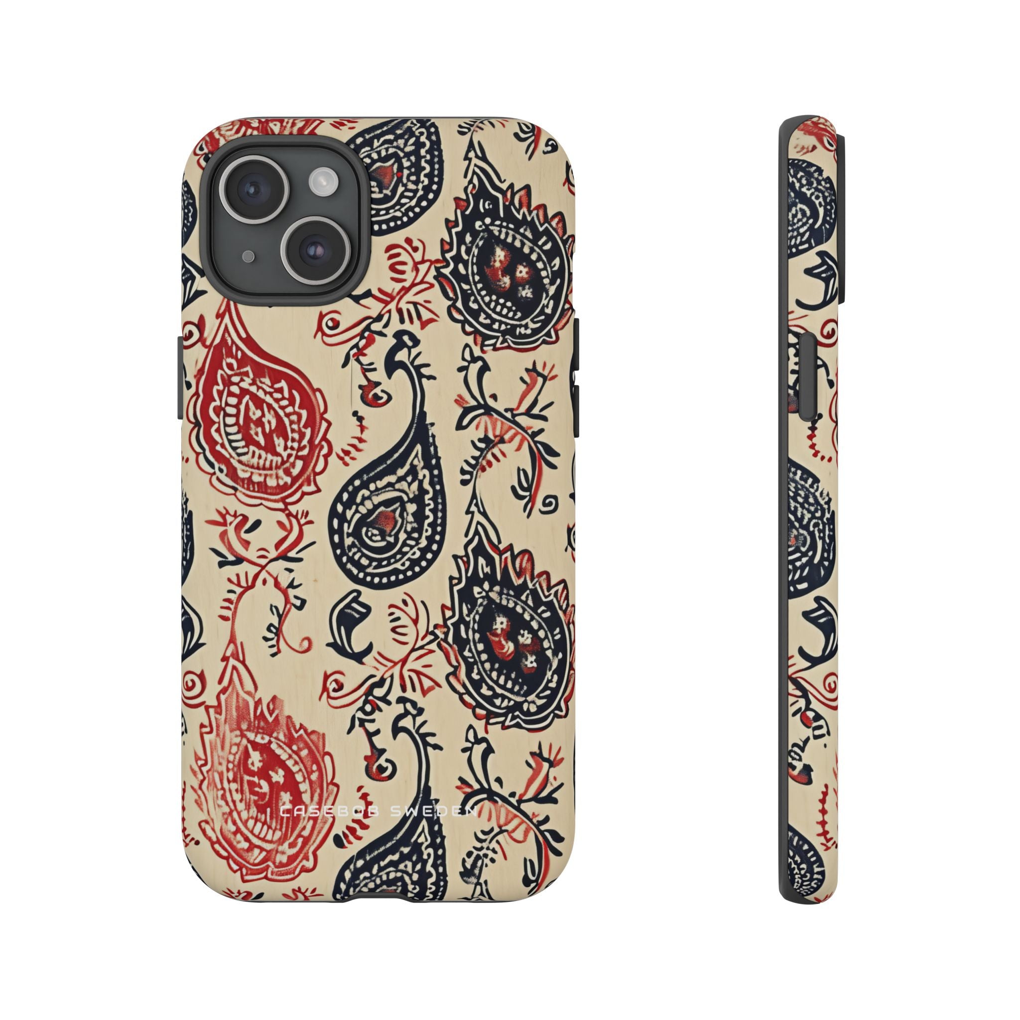 Vintage Paisley Elegance iPhone 15 - Tough Phone Case