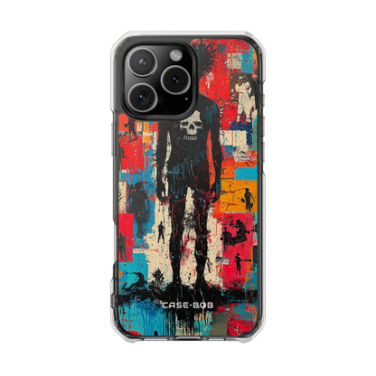 Spiky Skull Silhouette iPhone 16 Pro Max Case - Impact
