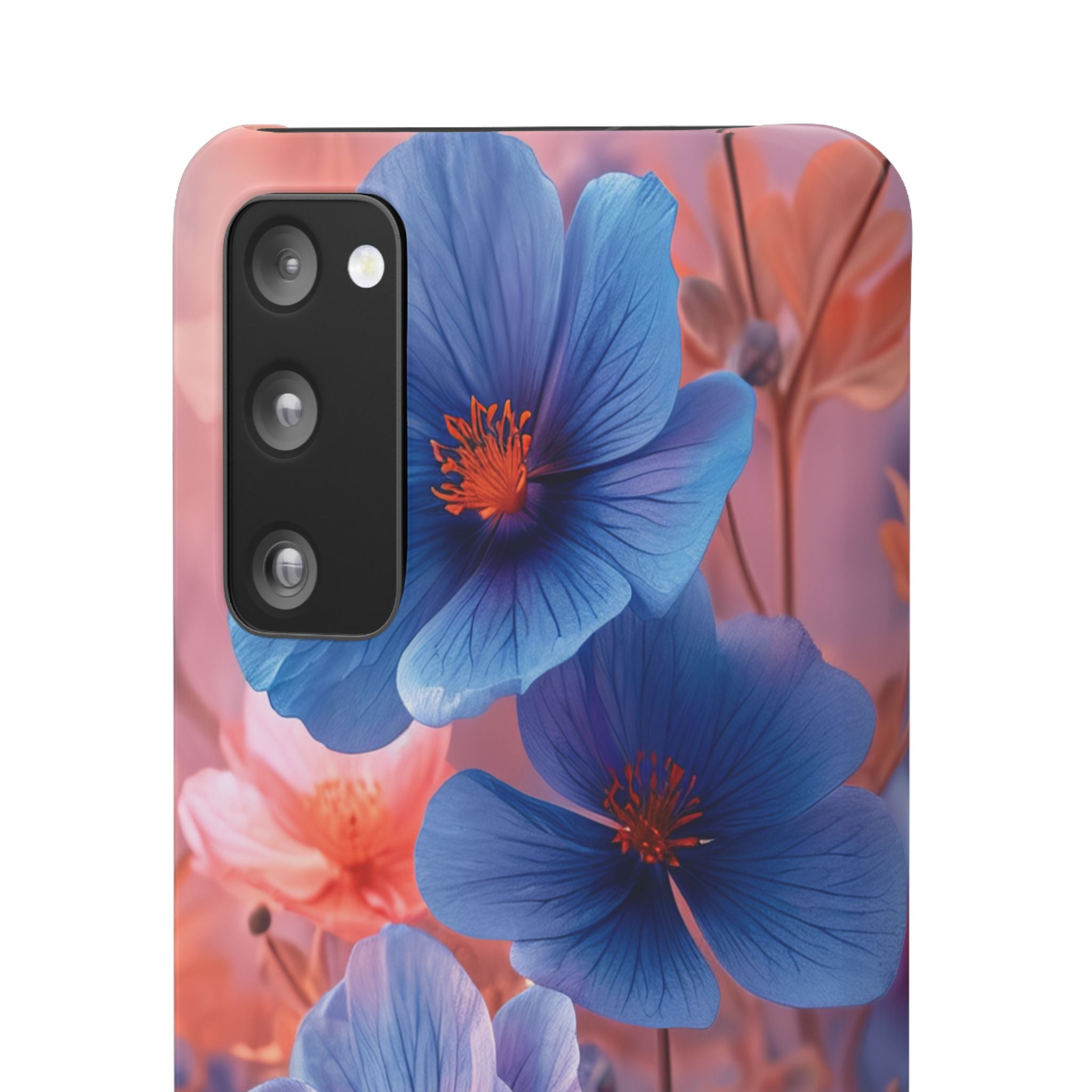 Harmonious Blooming Blues and Pinks Samsung S20 - Slim Phone Case