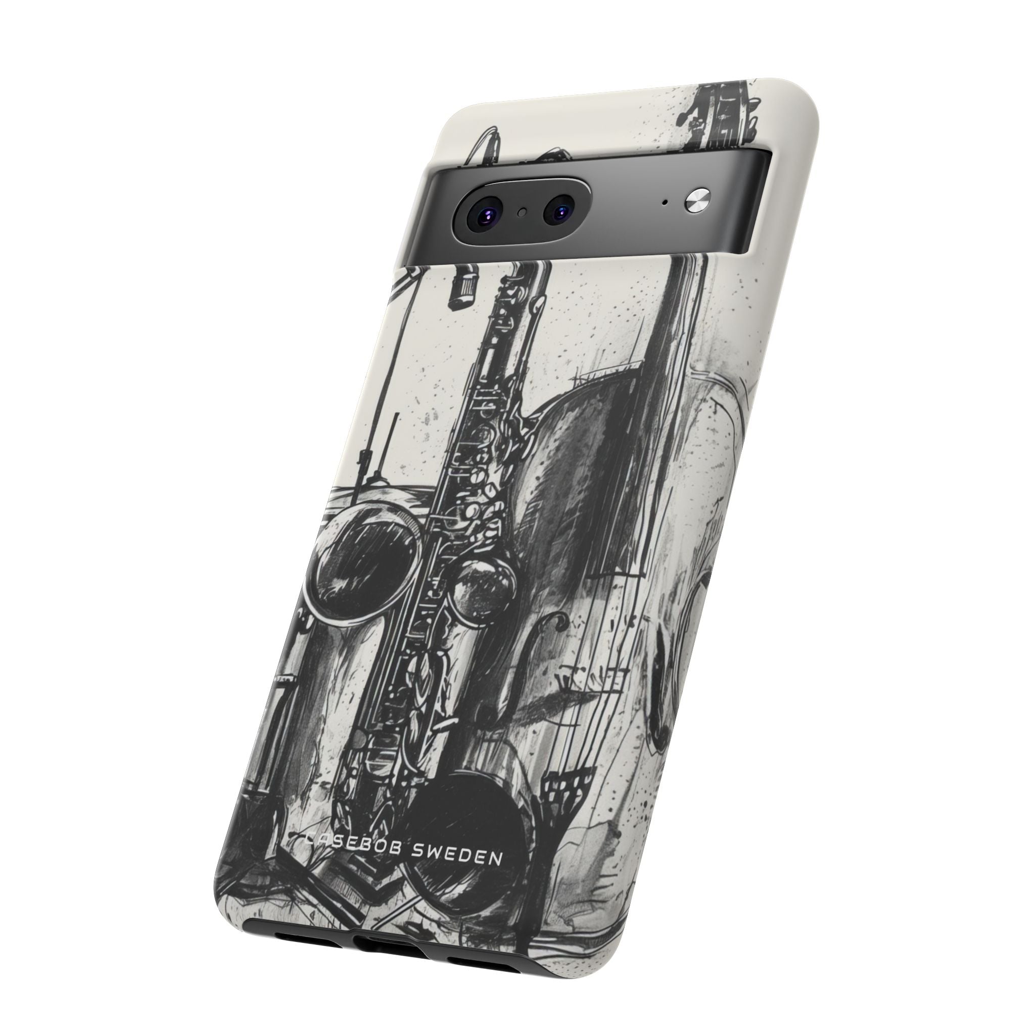 Jazz Instrument Line Symphony Google Pixel 7 - Tough Phone Case