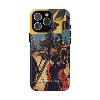 Golden Era Cinematic Spotlight iPhone 16 | Tough+ Phone Case