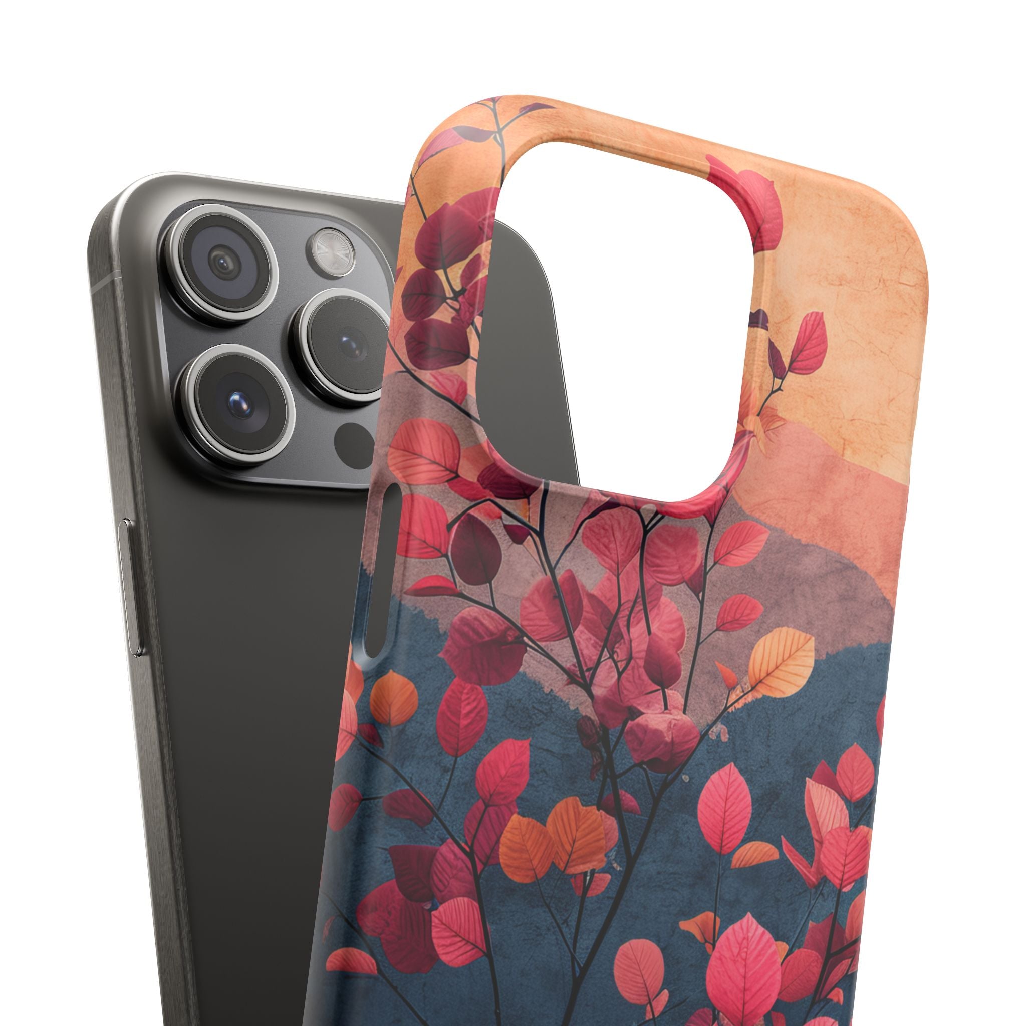 Vibrant Floral Harmony iPhone 15 - Slim Phone Case