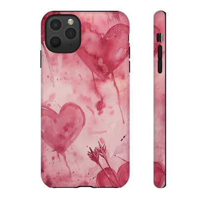 Cupid's Heart Entwined - Protective Phone Case