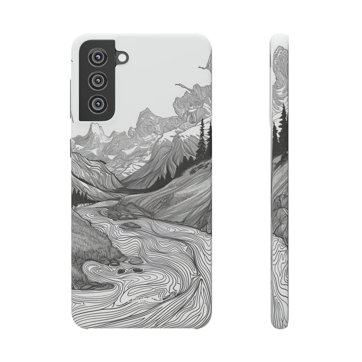 Monochrome Serenity | Slim Phone Case for Samsung