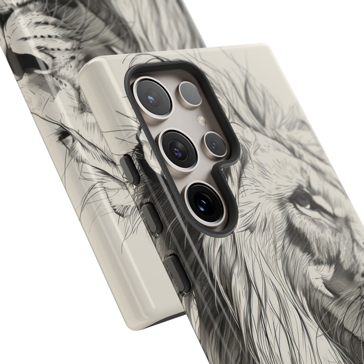 Majestic Lion: Minimalist Elegance - For Samsung S24