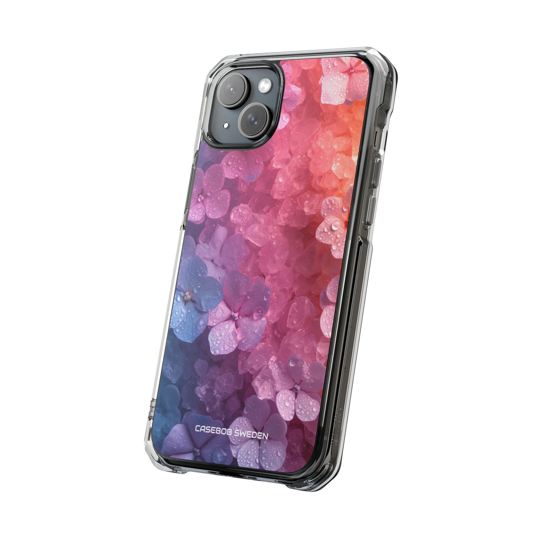 Floral Chill Blooms - Clear Impact iPhone 15 Phone Case