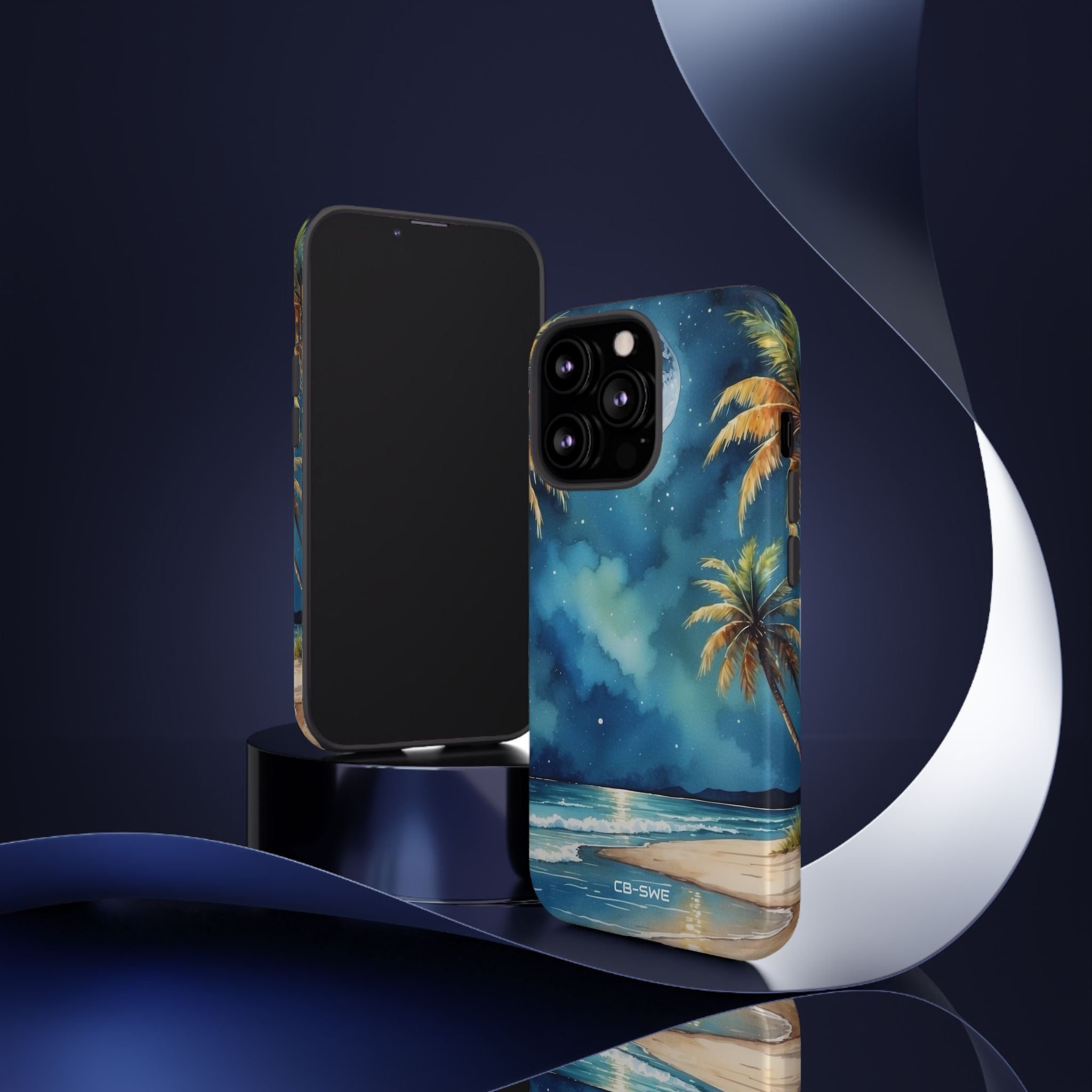 Moonlight Kisses Waves - iPhone Case