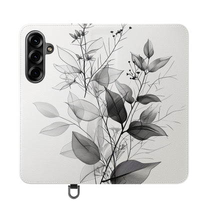 Silver Leaves - Samsung S25+ Case - Lompakko