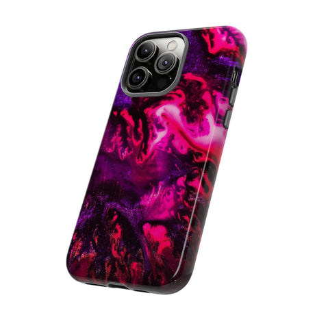 Deep Pink Galaxy Ink Art iPhone Case (Protective) Phone Case