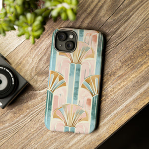 Art Deco Pastel Geometry - Protective Phone Case