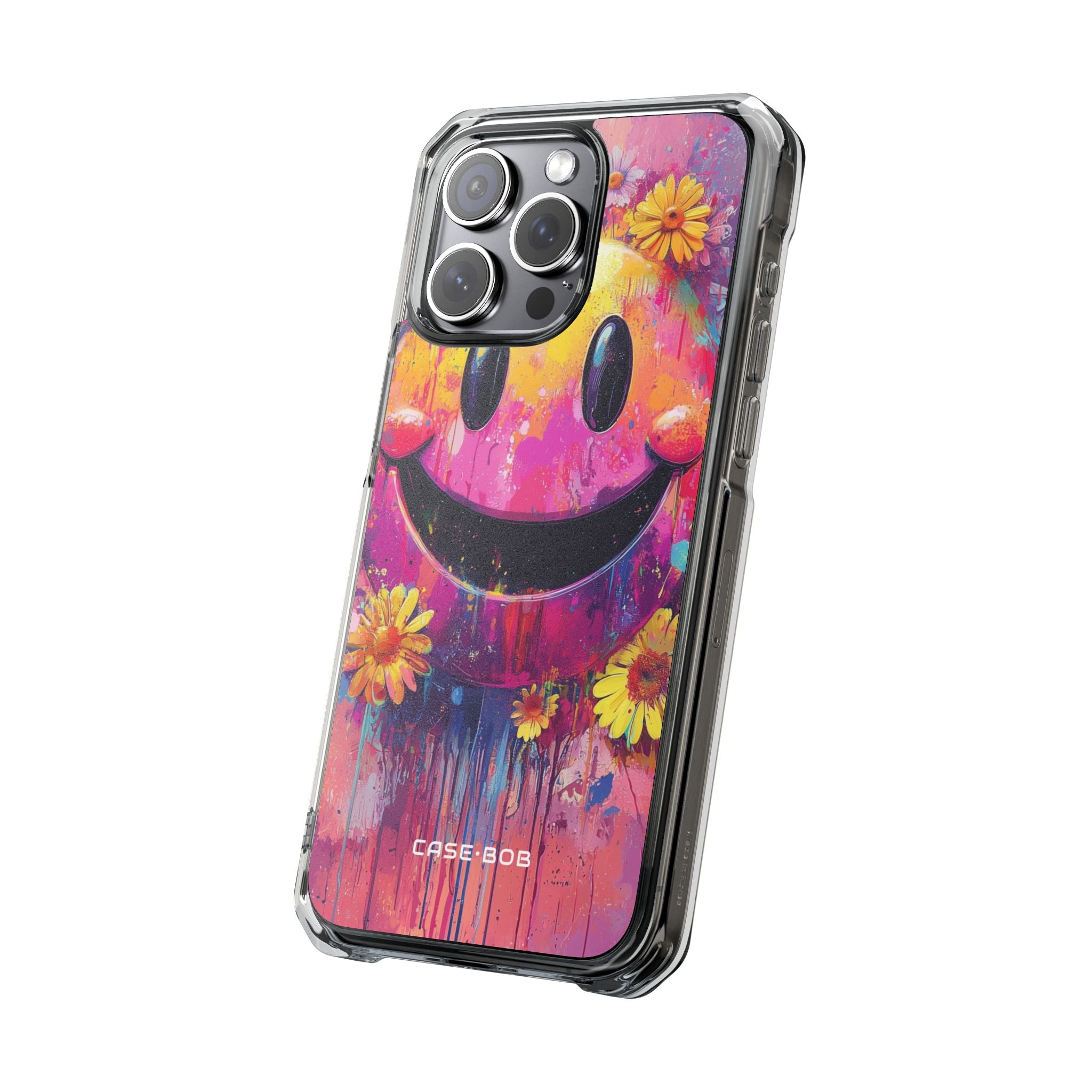 Smiley Bloom iPhone 15 Pro Max Case - Impact