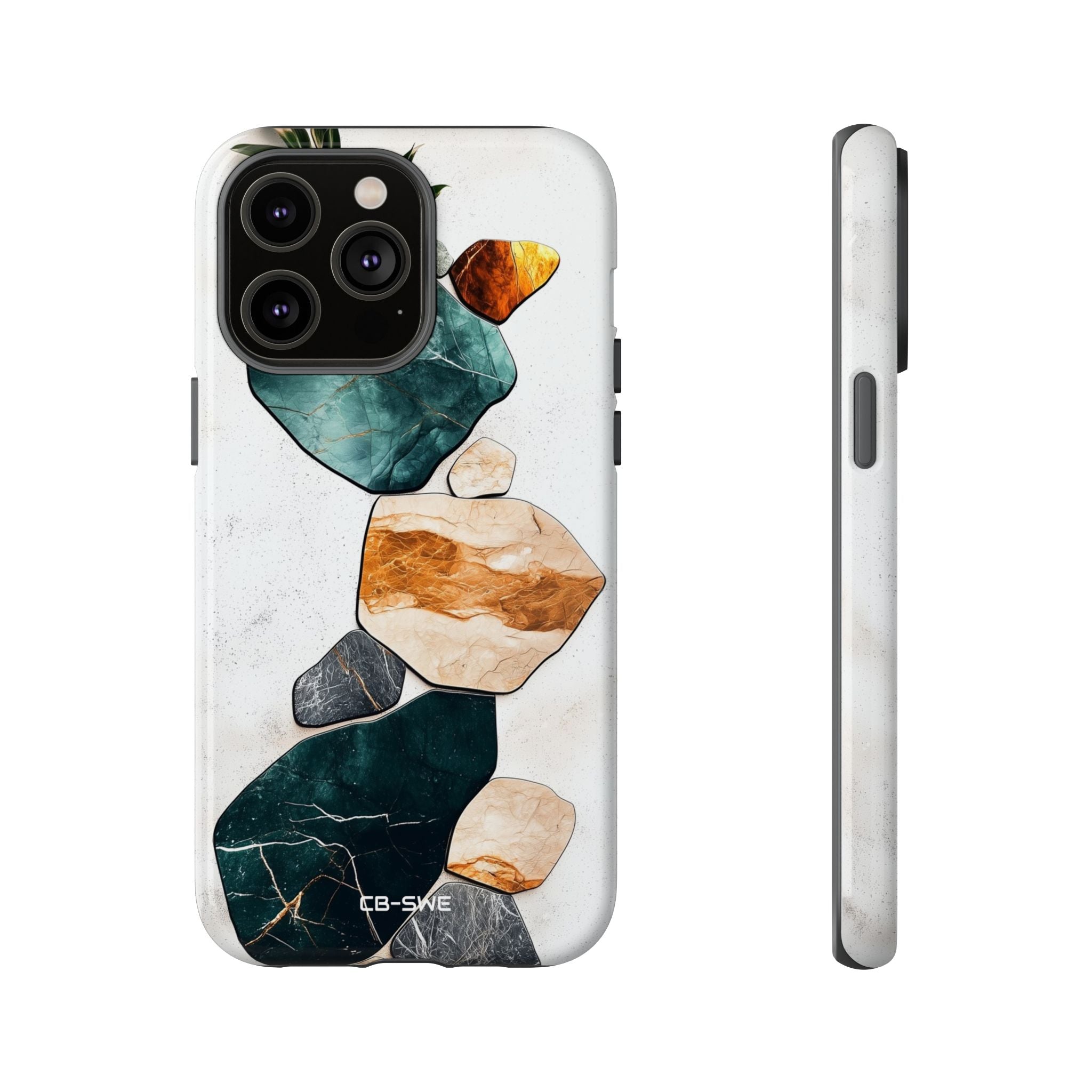 Stone Shapes Embrace - iPhone Case