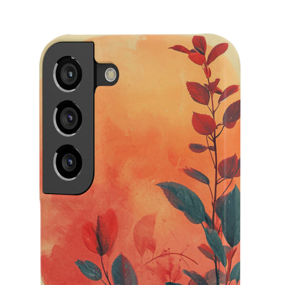 Orange Sun Harmony - Slim Samsung S22 Phone Case