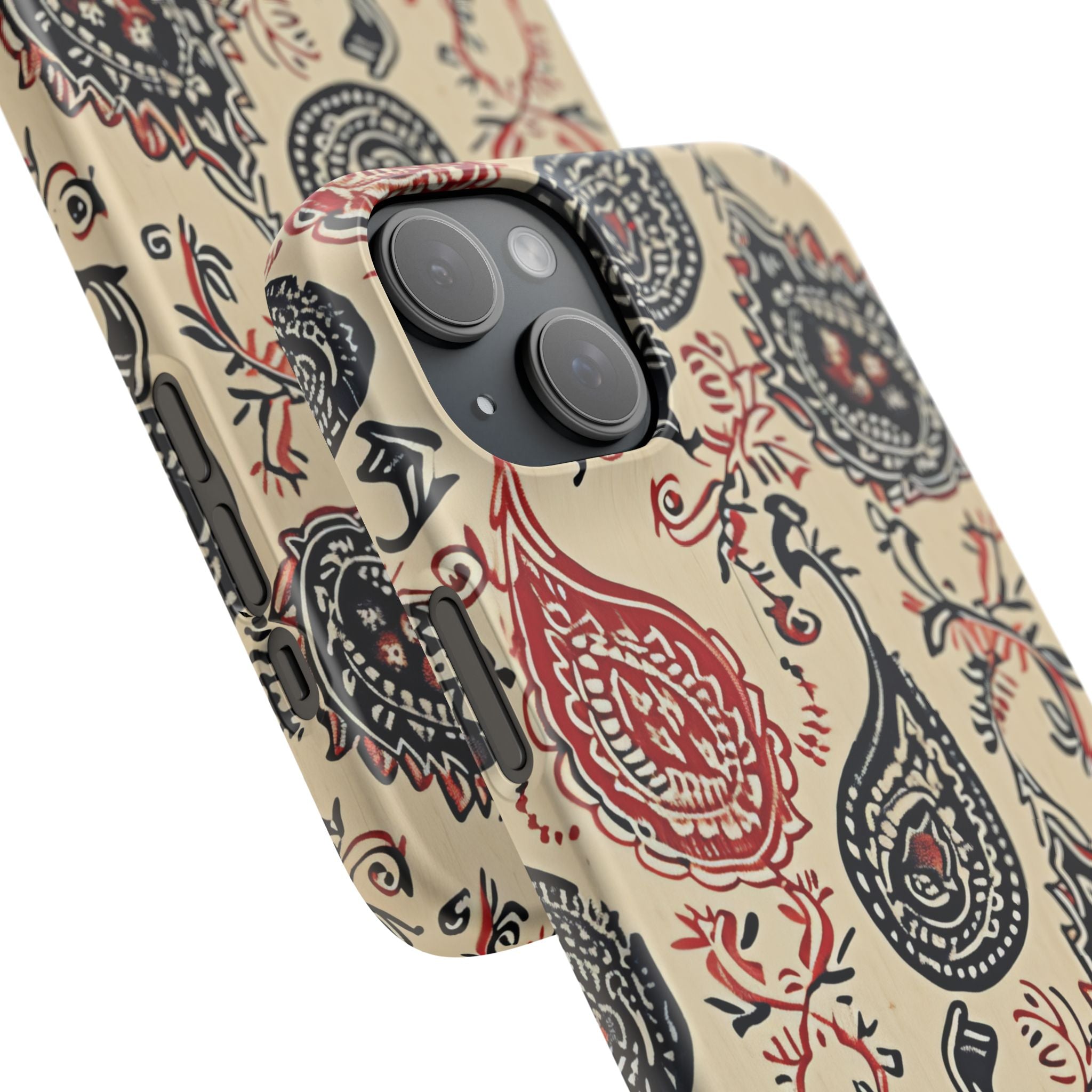 Vintage Paisley Elegance iPhone 15 - Slim Phone Case