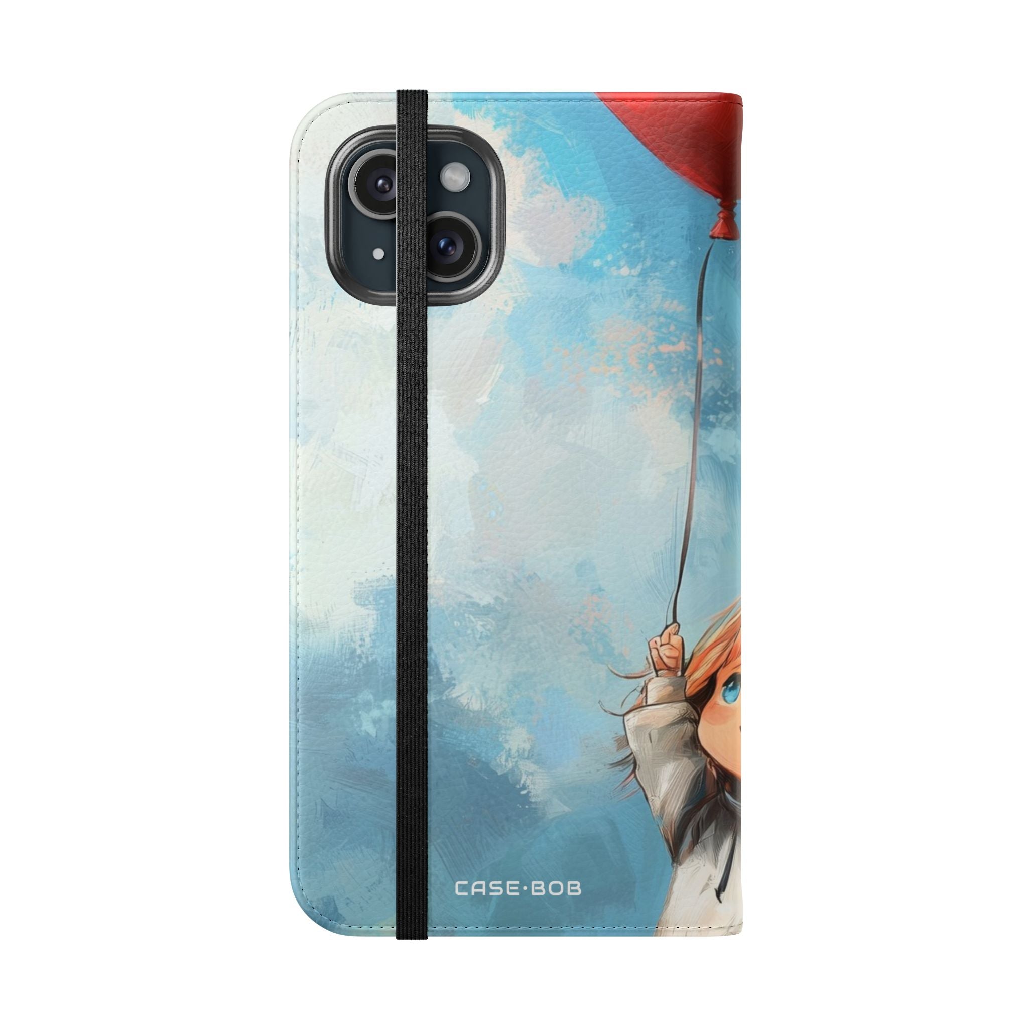 Heart Balloon Glow - iPhone 15 Plus Case - Wallet