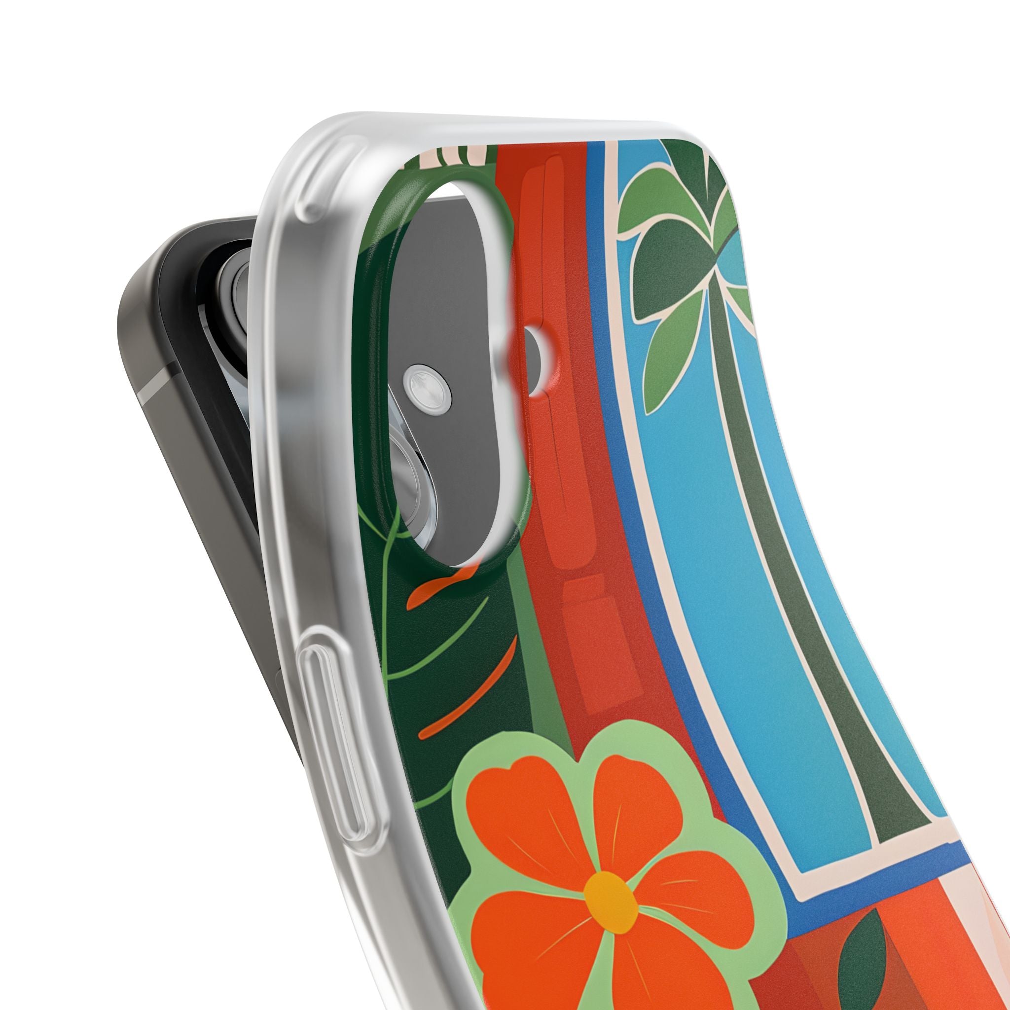 Orange Blossom Burst iPhone 16 Case - Soft