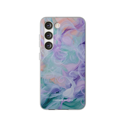 Purple Peach Whirl - Flexi Samsung S23 Phone Case