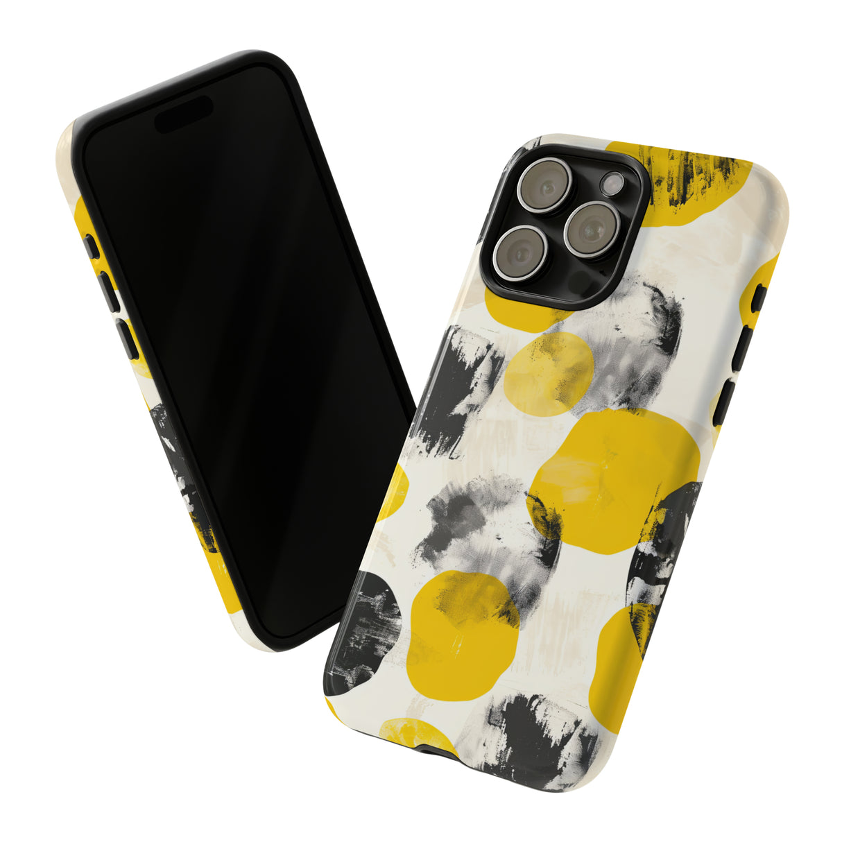 Yellow Dot Minimalism - Protective Phone Case