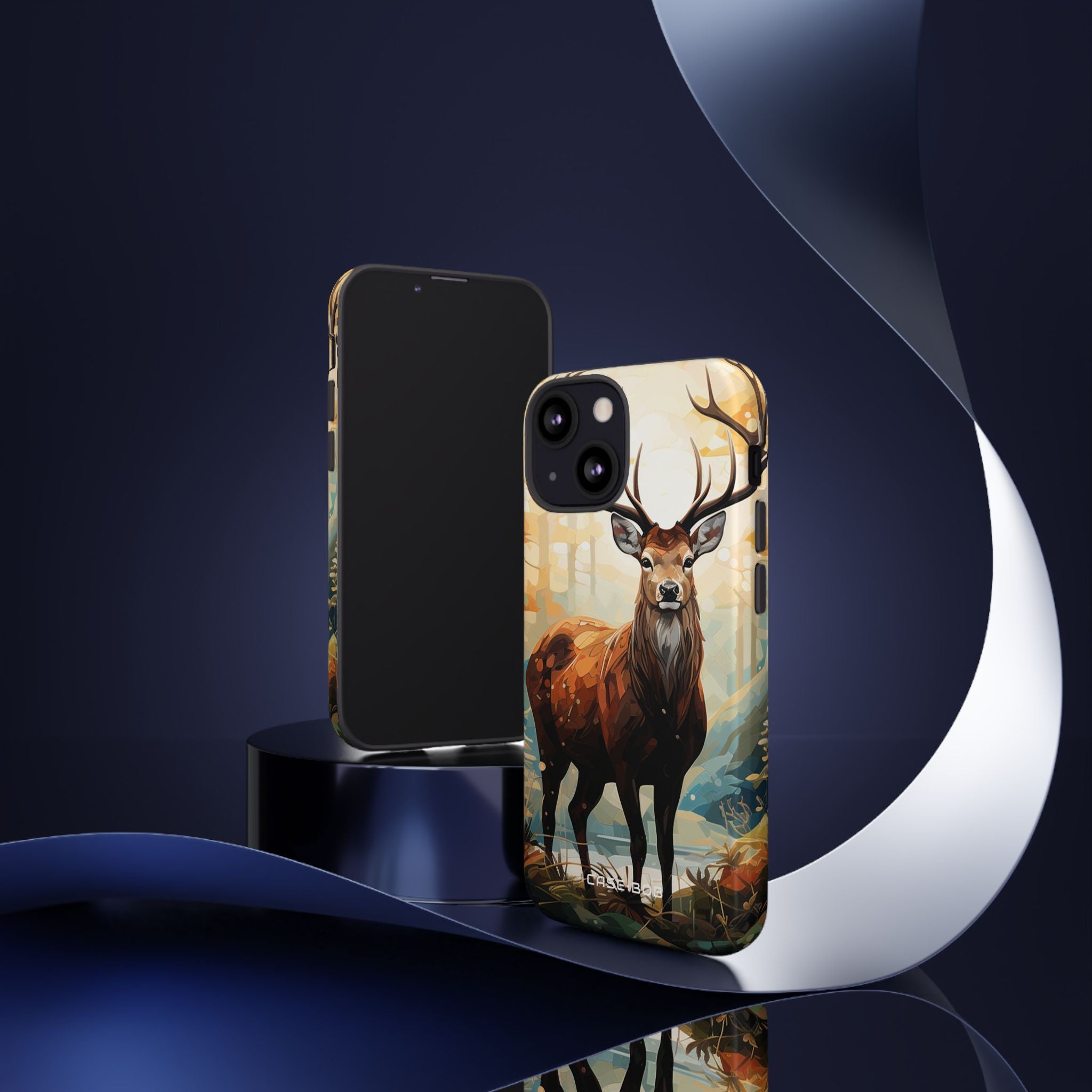 Glowing Stag iPhone 13 Mini Case - Tough