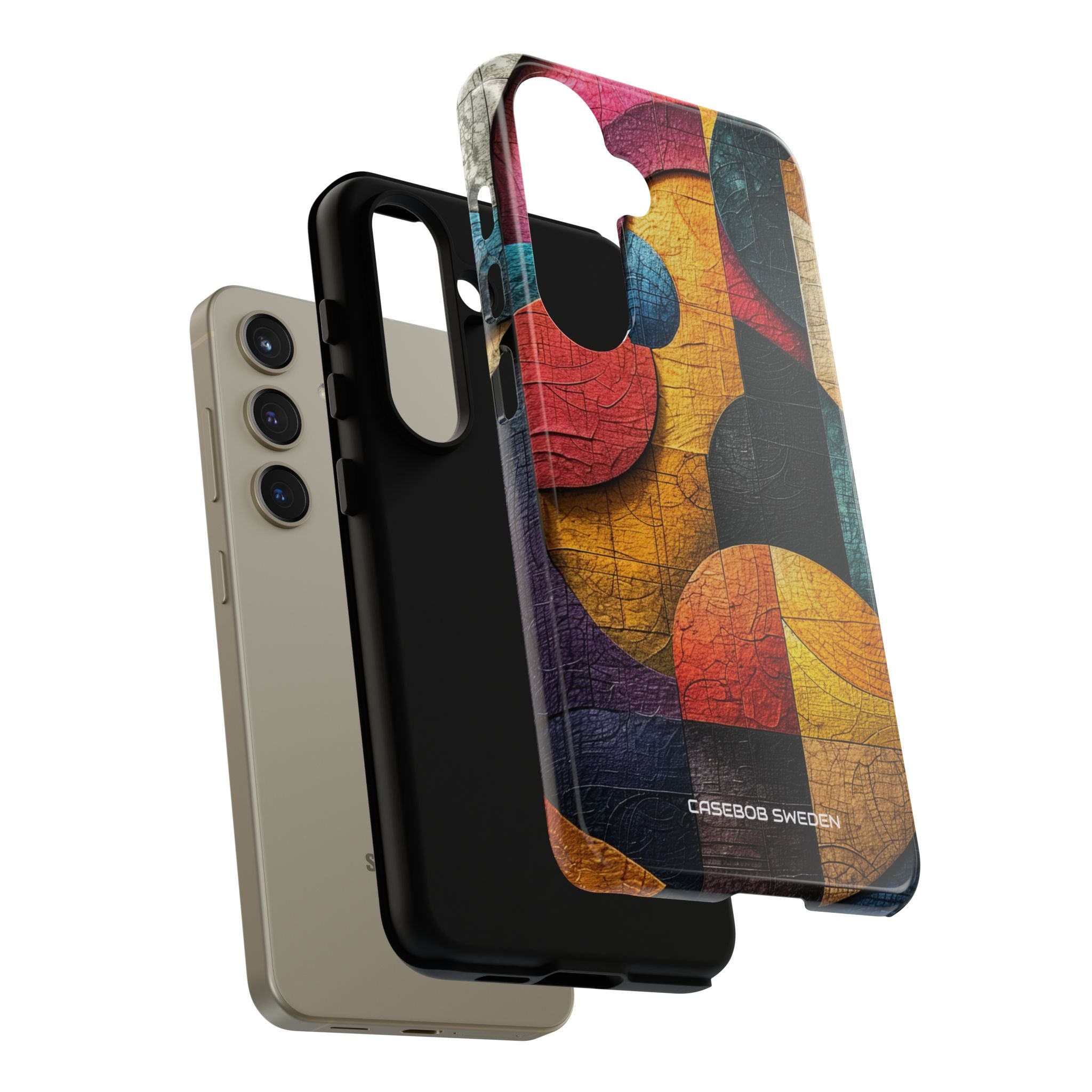 Vibrant Geometric Art - Tough Samsung S24 Phone Case