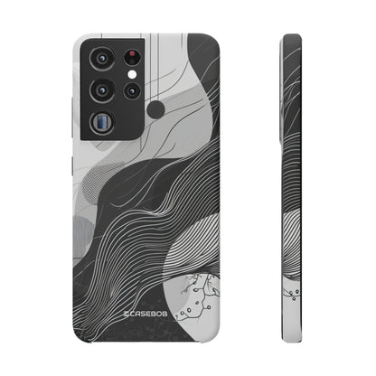 Monochrome Elegance | Slim Phone Case for Samsung