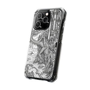 Dragon's Ascent - Phone Case for iPhone (Clear Impact - Magnetic)