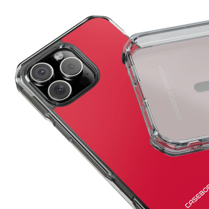 Crimson Red - Clear Impact iPhone 16 Phone Case