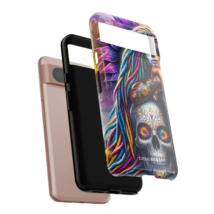 Sunflower Skull Glow Google Pixel 8 Case - Tough