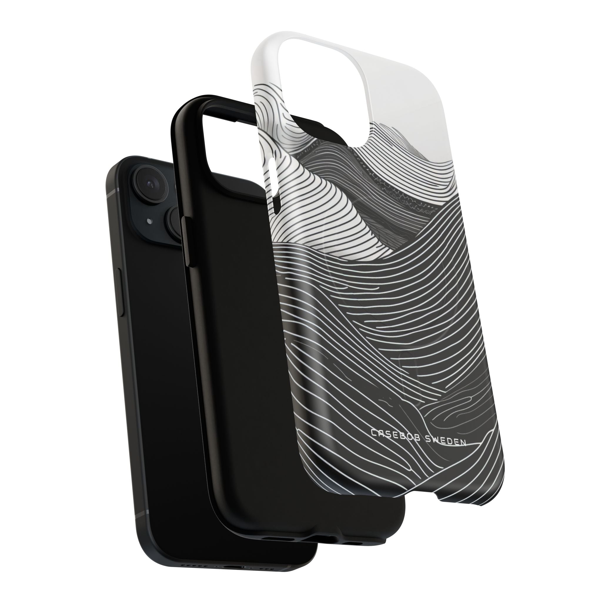 Undulating Horizon Waves iPhone 15 | Tough+ Phone Case