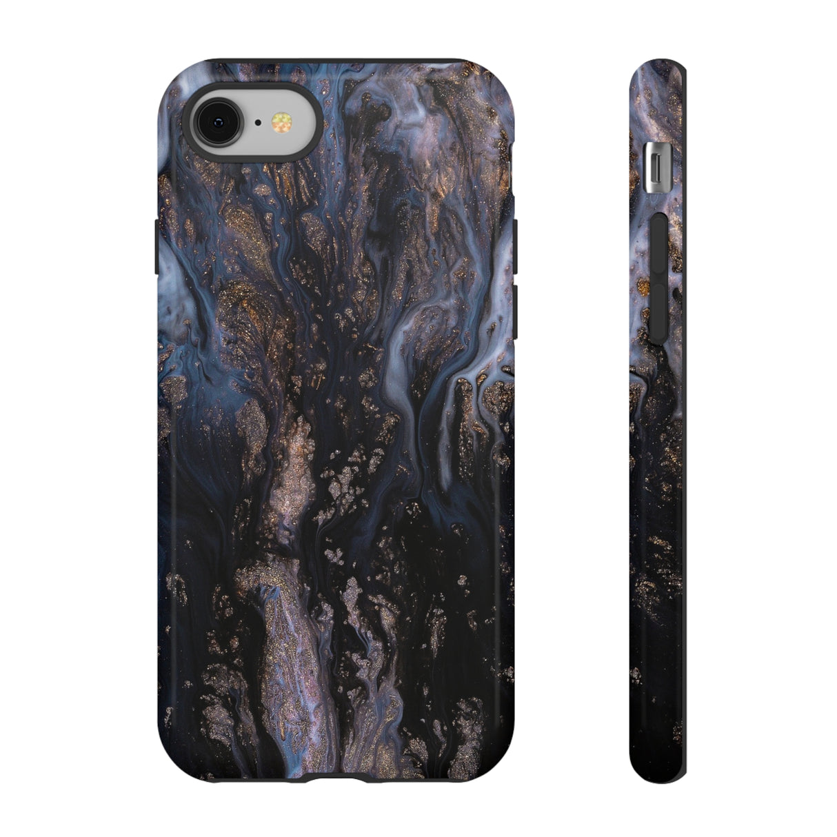 Blue River Ink Art iPhone Case (Protective) iPhone 8 Glossy Phone Case