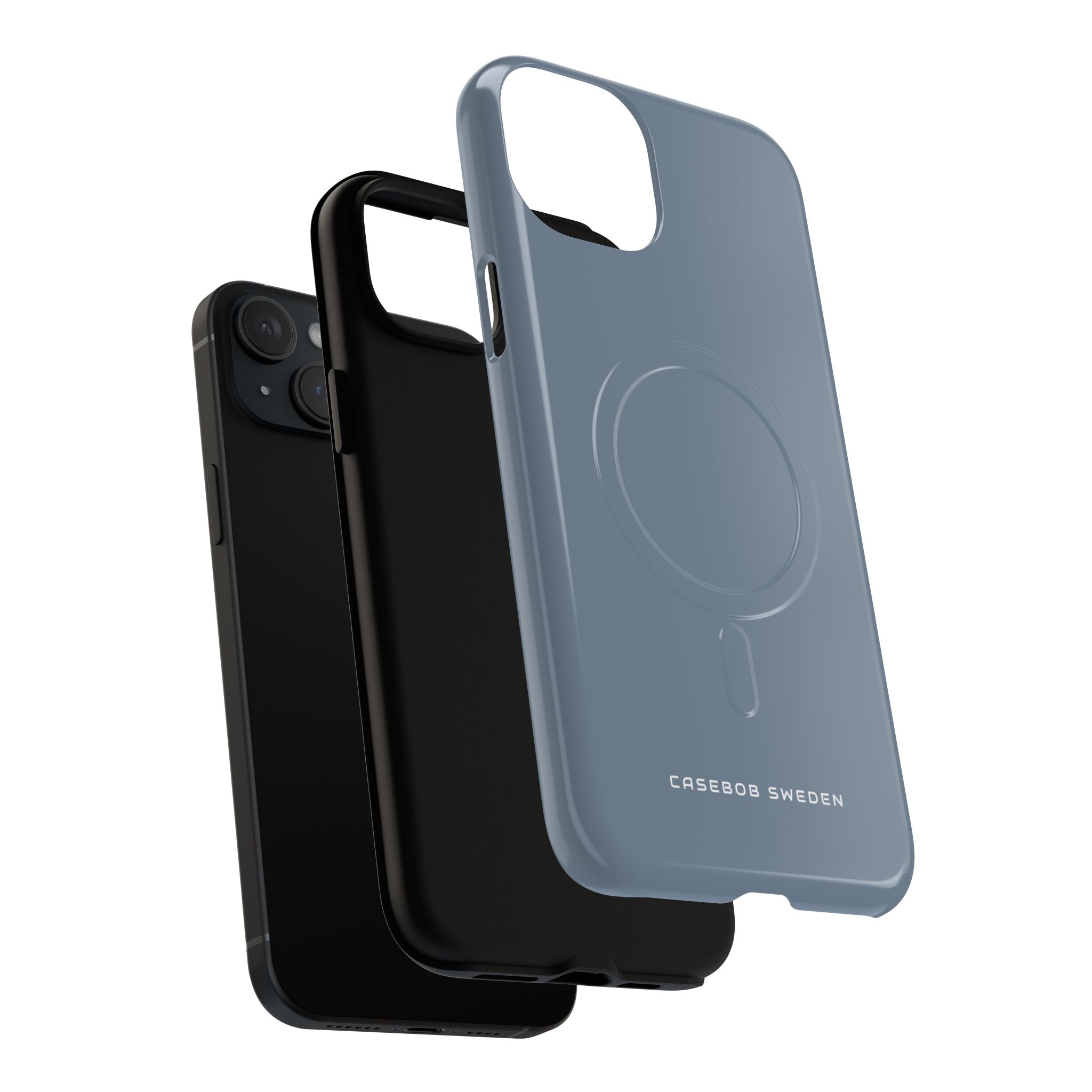 Light Slate Gray iPhone 15 | Tough+ Phone Case