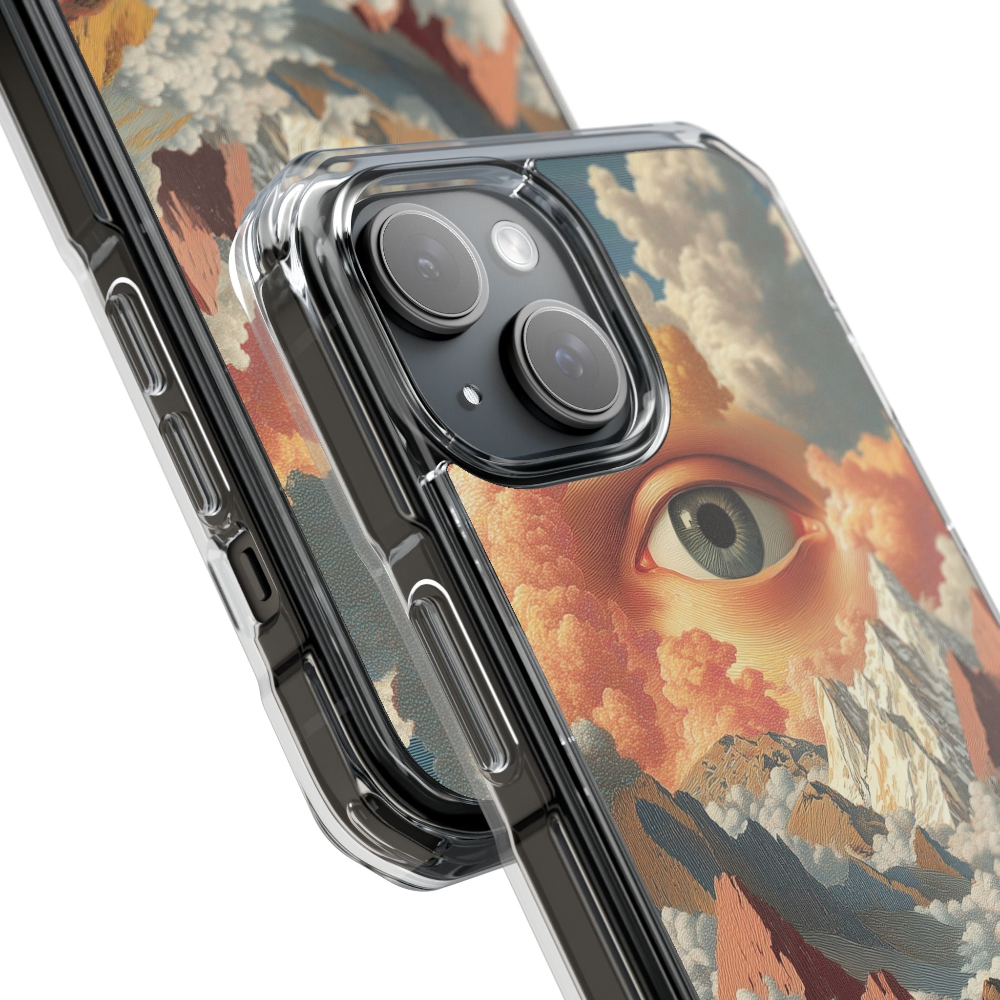 Eye Reflects Mountains iPhone Case - Impact