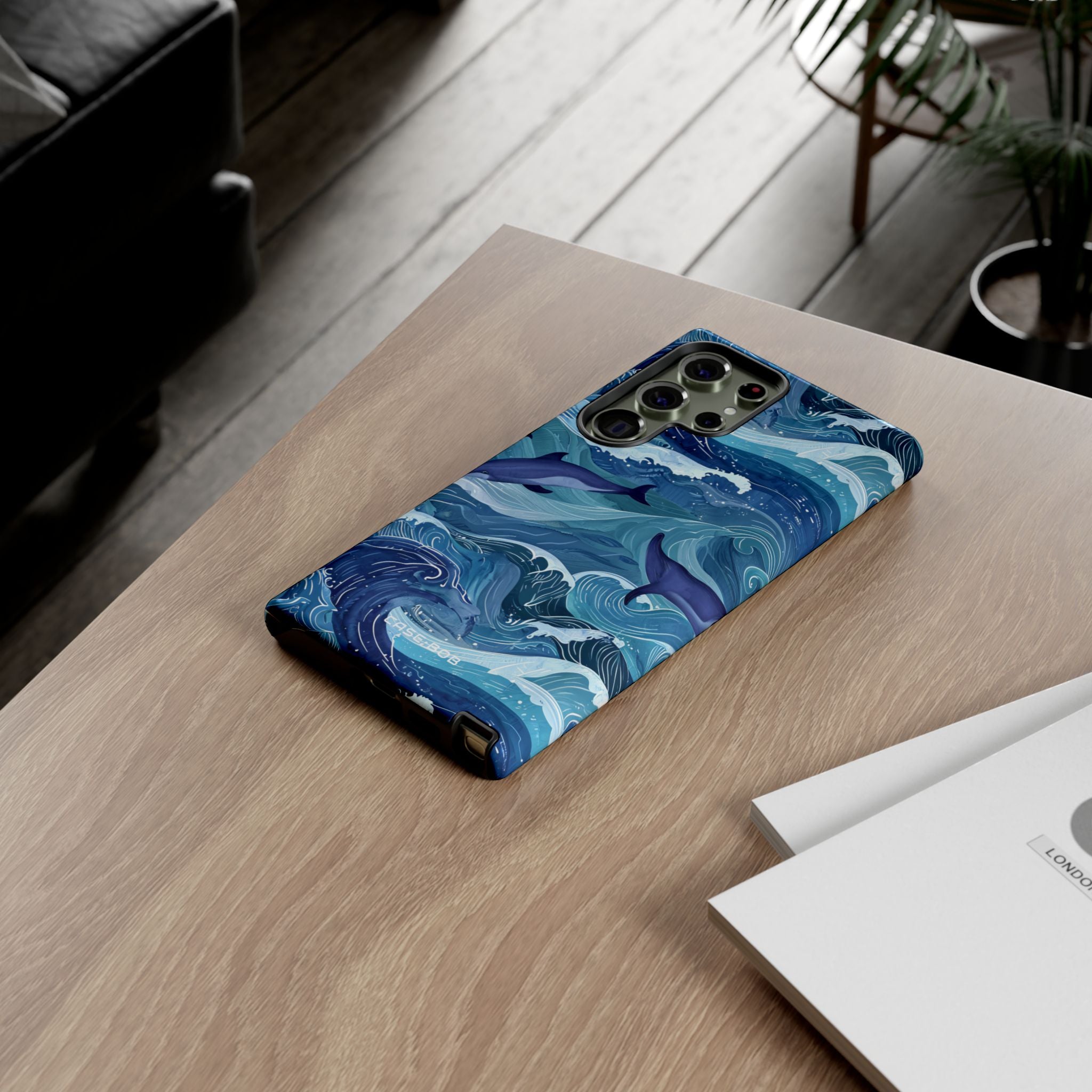 Dolphin Waves Samsung S23 Ultra Case - Tough