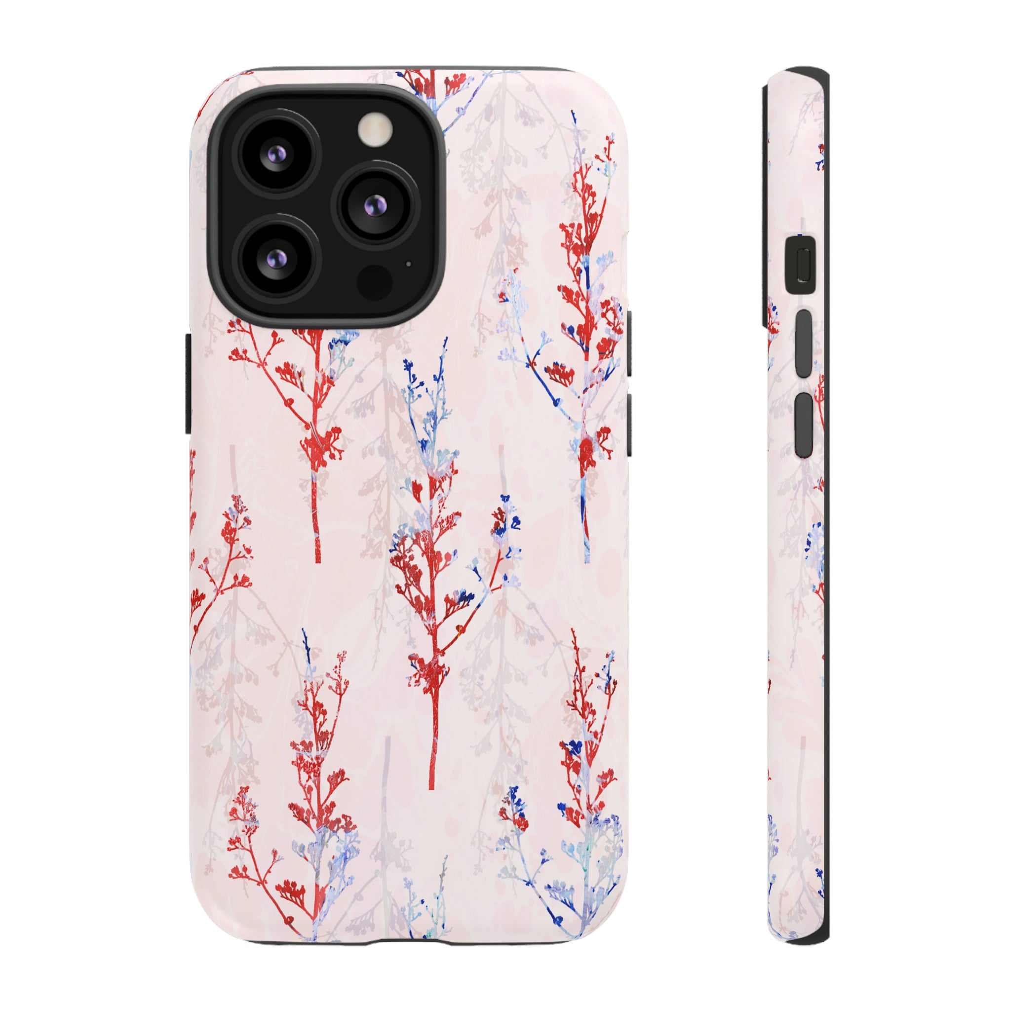 Pink Vintage Flowers - Protective Phone Case