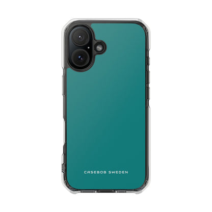 Dark Cyan iPhone 16 - Clear Impact Phone Case