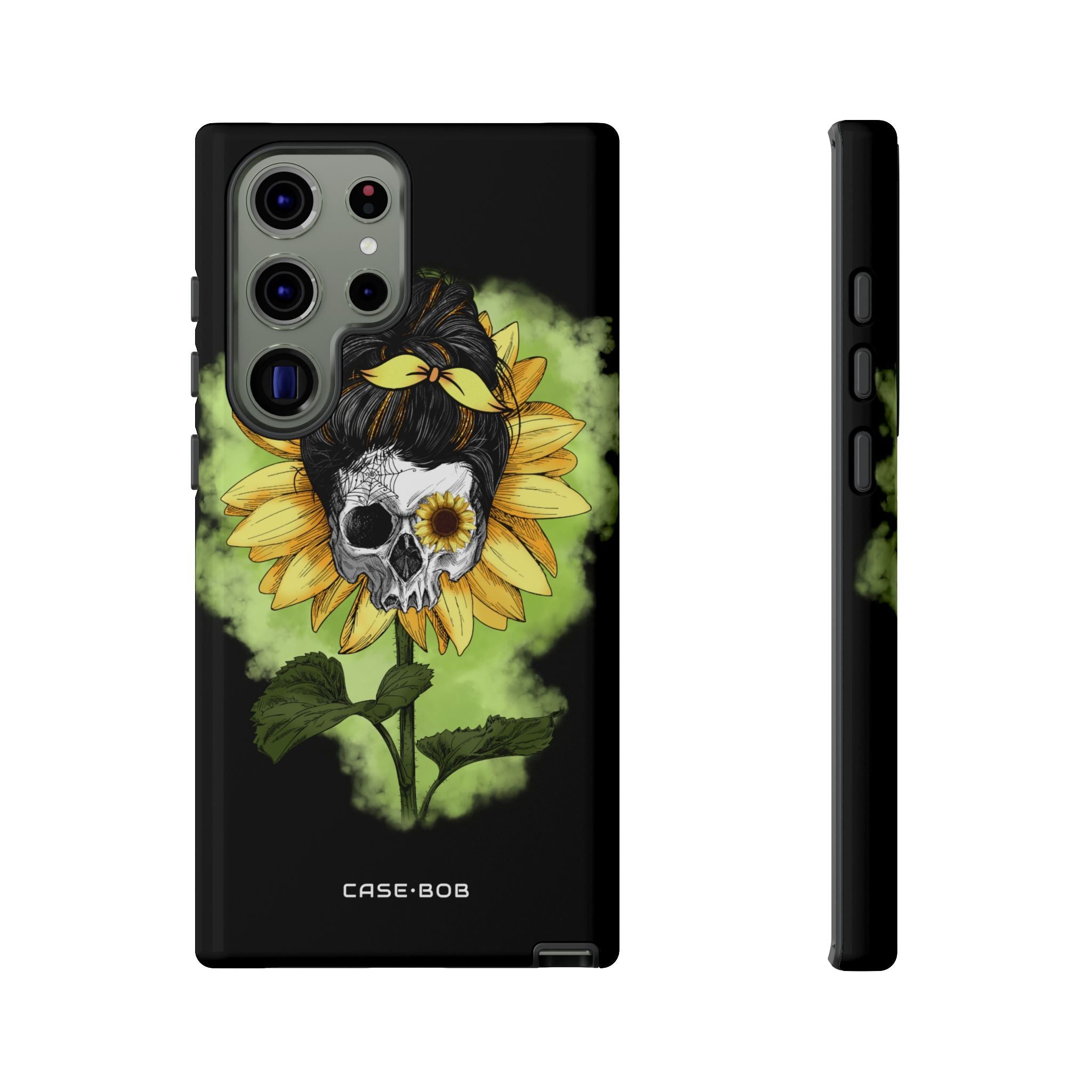 Sunflower Skull Samsung S23 Ultra Case - Tough
