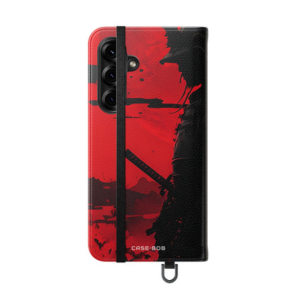Samurai Moon - Samsung S25+ Cover - Portemonnee