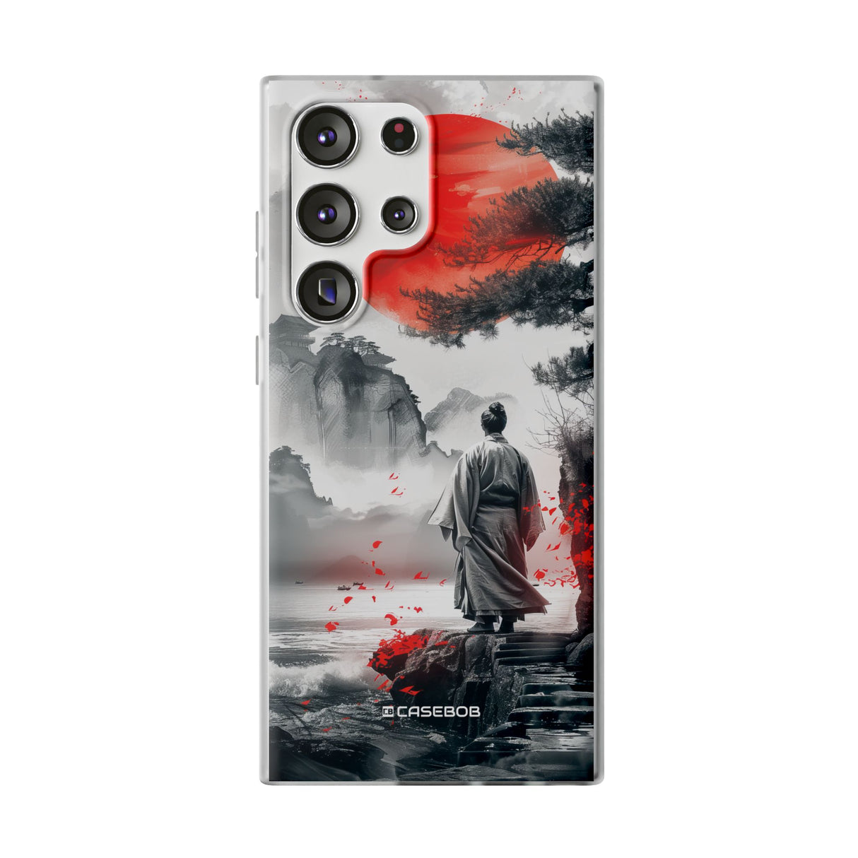 Serene Samurai Sunrise | Flexible Phone Case for Samsung Galaxy