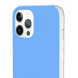 French Sky Blue | Handyhülle für iPhone (Flexible Hülle) 