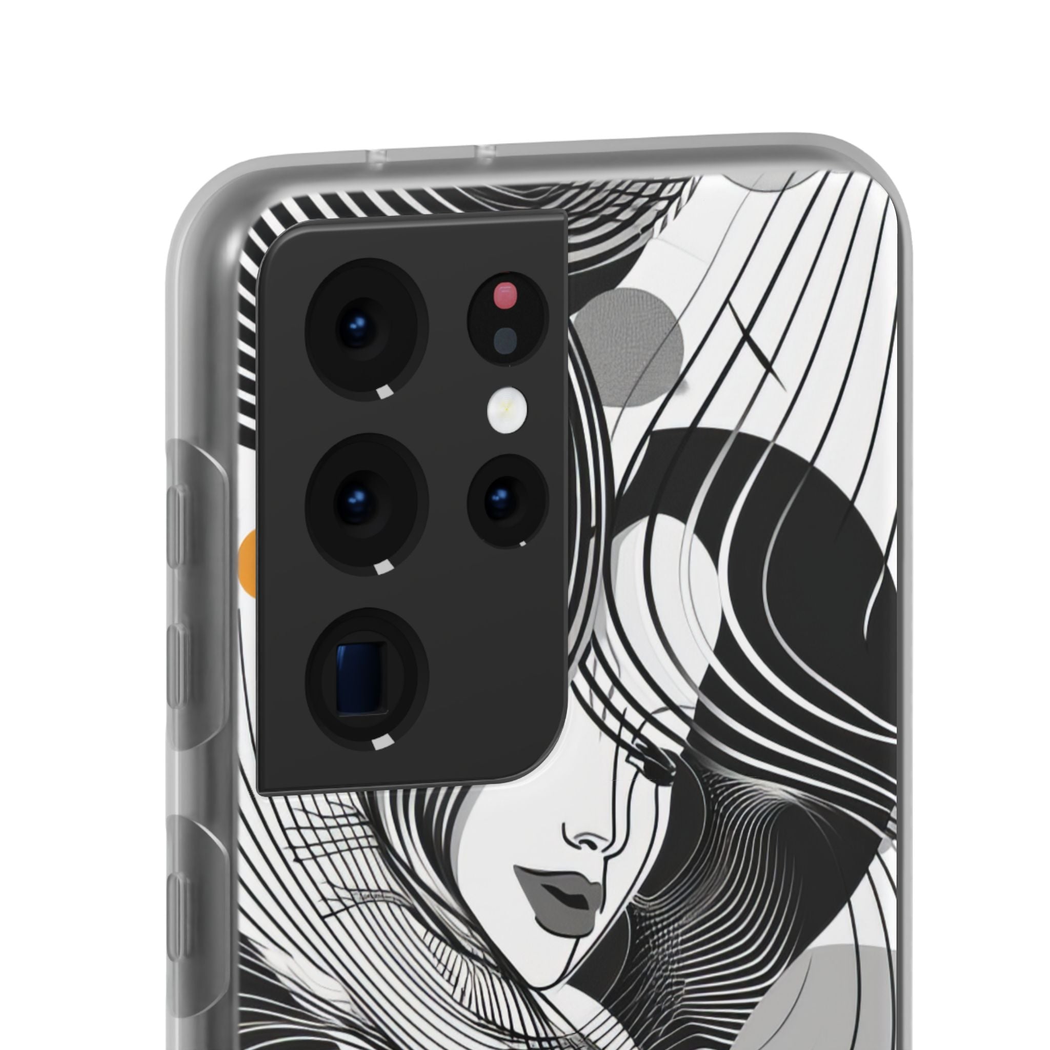 Fluid Noir Rhythm | Flexible Phone Case for Samsung Galaxy