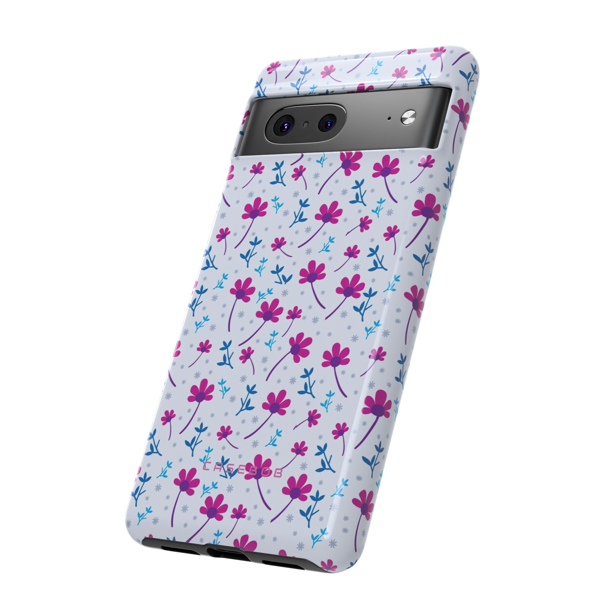 Purple Flower Pattern - Protective Phone Case