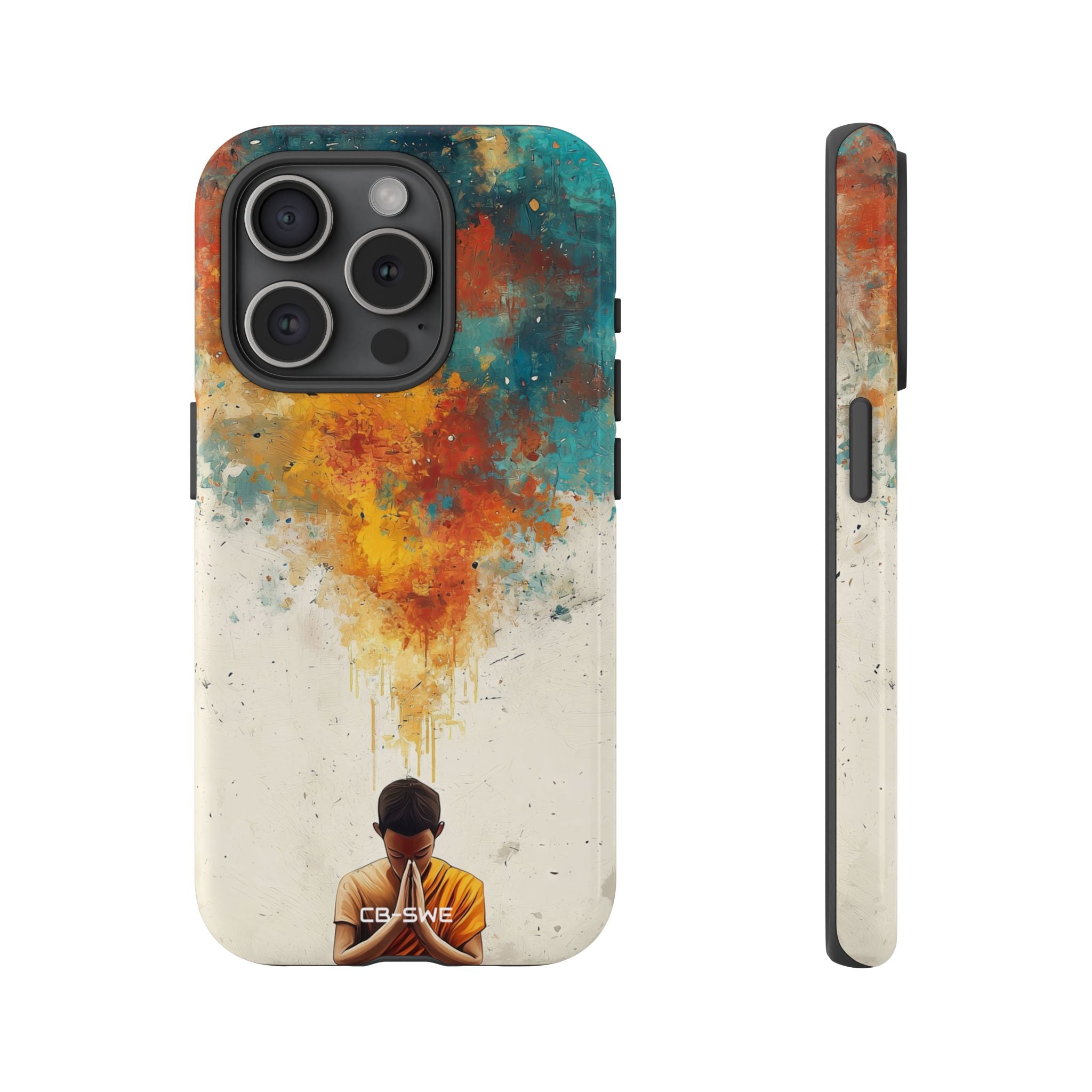 Monk Embracing Enlightenment - iPhone Case