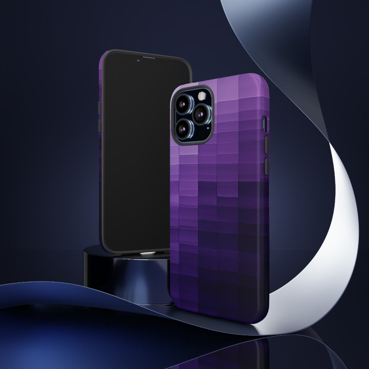 Purple Square Fusion - Protective Phone Case