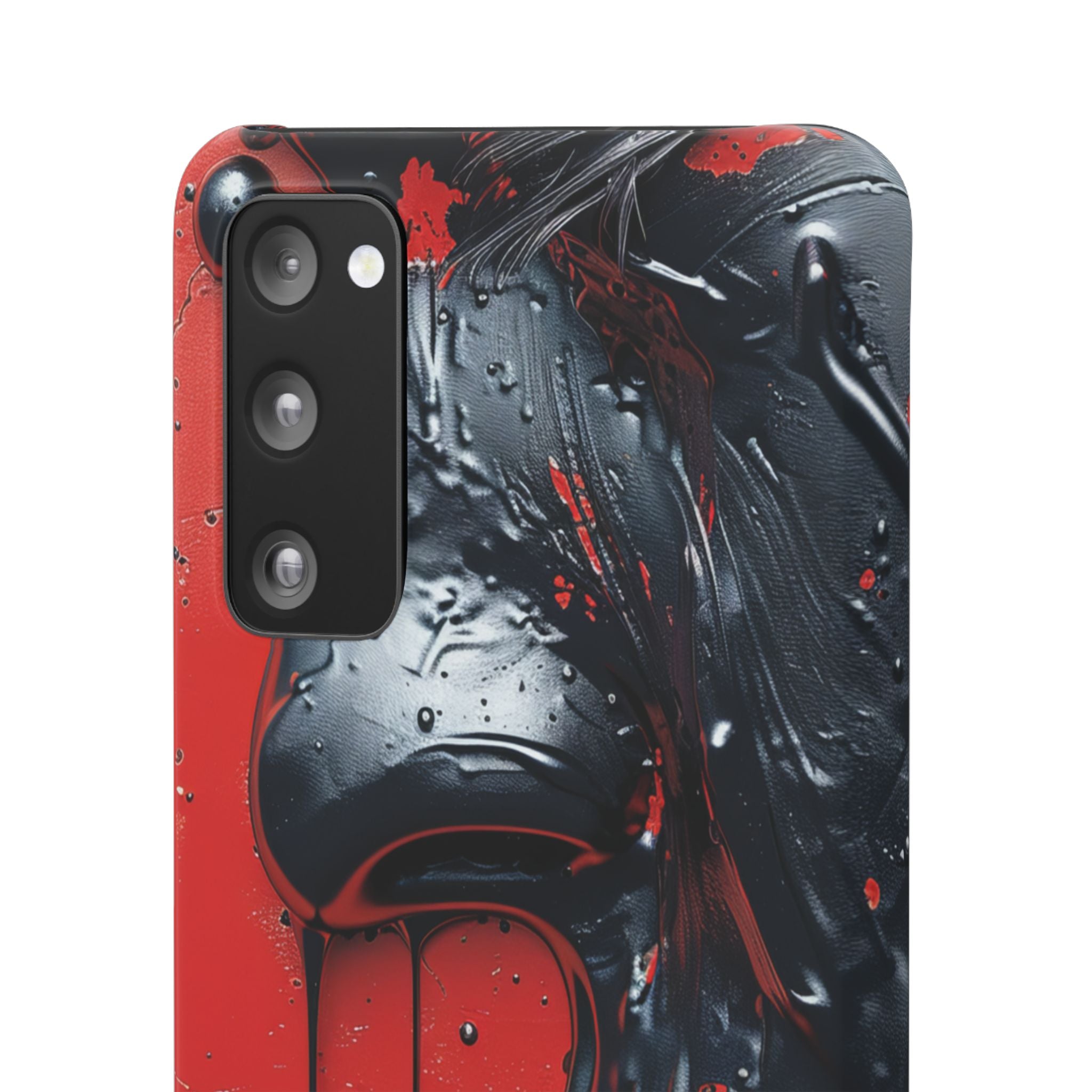 Textured Crimson Bloom Samsung S20 - Slim Phone Case