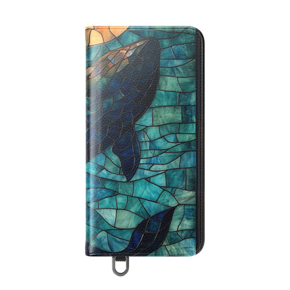 Blue Whale Mosaic - Samsung S25 Case - Lompakko