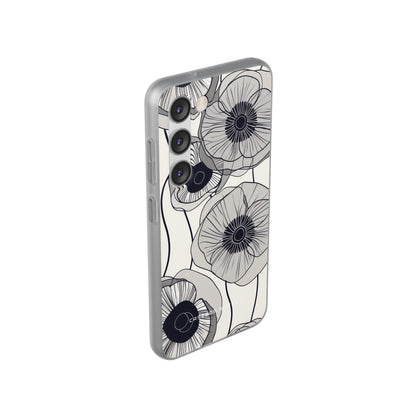 Modern Minimalist Flowers Samsung S23 - Flexi Phone Case