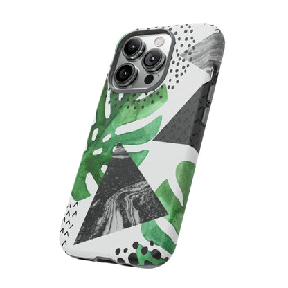 Grunge Green Tropical - Protective Phone Case