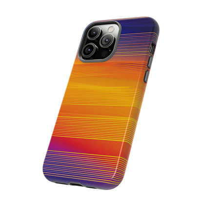 Orange Fusion: Data Artistry - Protective Phone Case